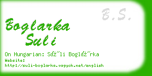 boglarka suli business card